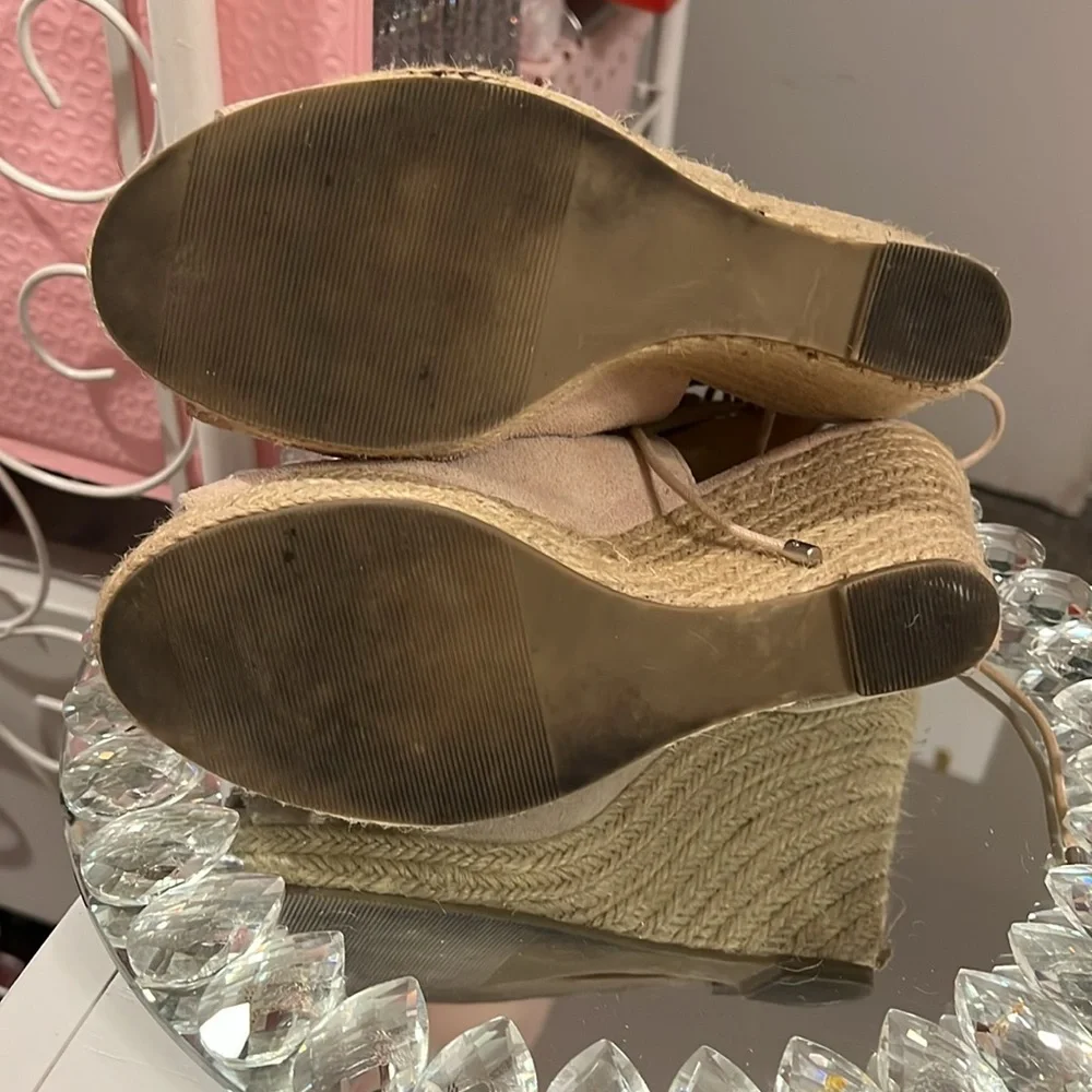 Laurie Felt Leather Upper Peep Toe Shoes 8.5 - Picture 7 of 12